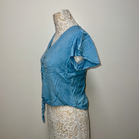 Soft Jean Crop Top MEDIUM - Picture 3 of 5